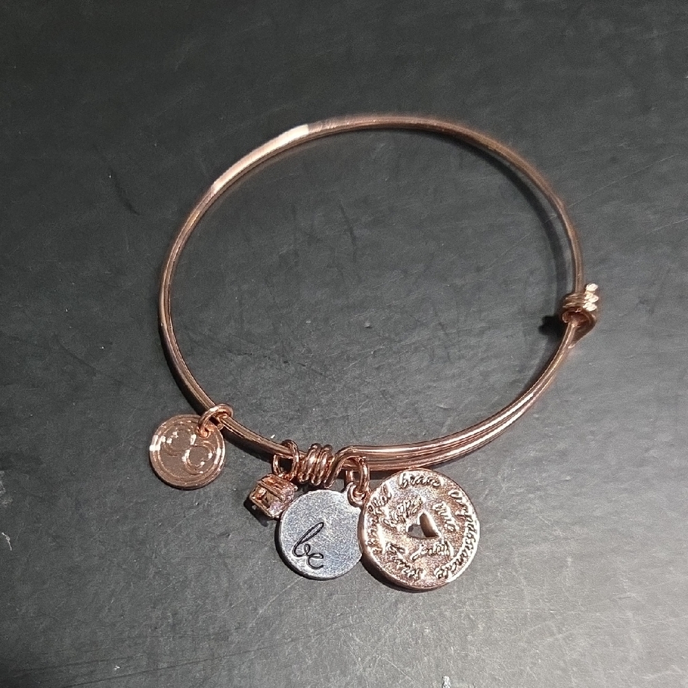 Chic Rose Gold Charm Bracelet